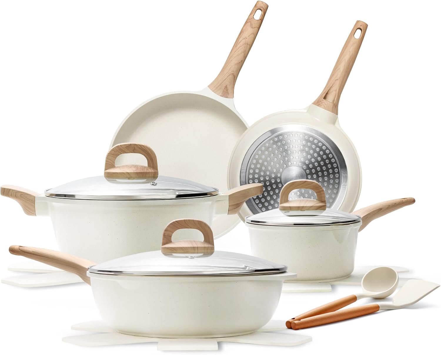 14 Pcs Pots and Pans Set, Nonstick Cookware Sets