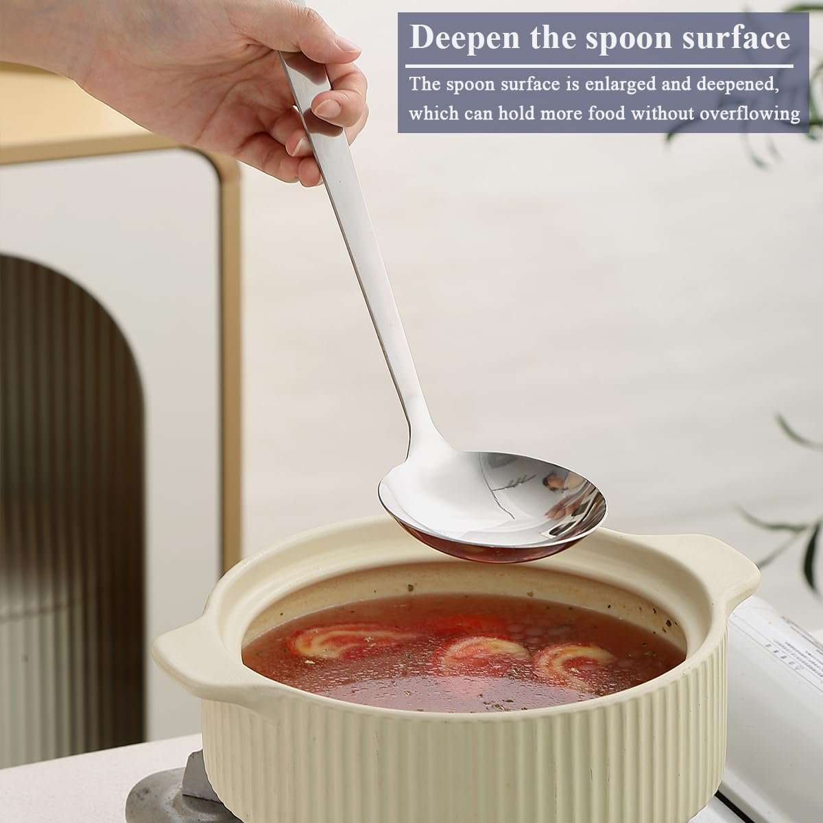 Kitchen Utensils Set 6pcs, Stainless Steel Cooking Utensils Set - Image 3