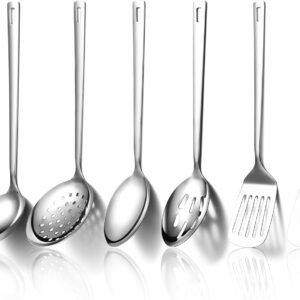 Kitchen Utensils Set 6pcs, Stainless Steel Cooking Utensils Set