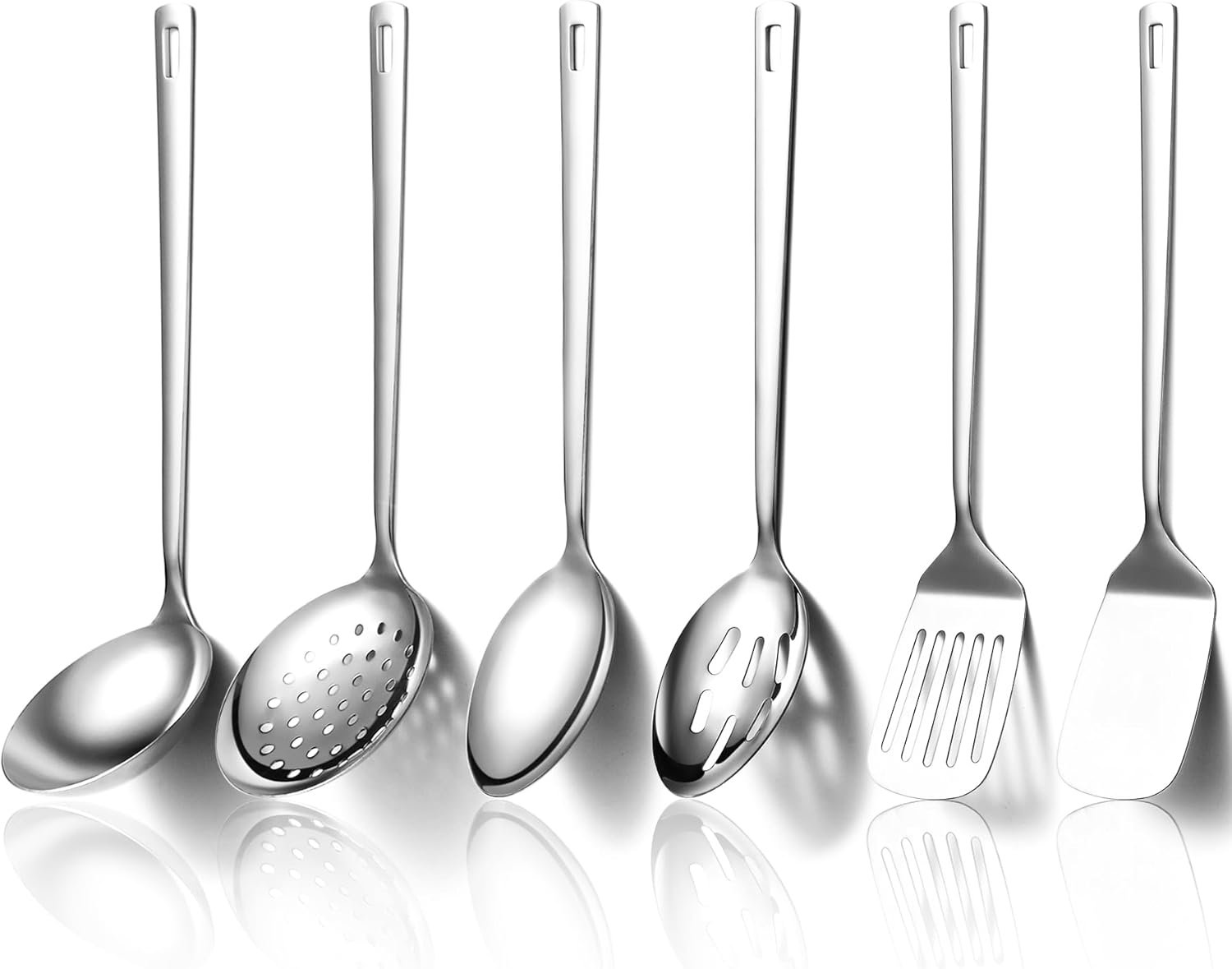 Kitchen Utensils Set 6pcs, Stainless Steel Cooking Utensils Set