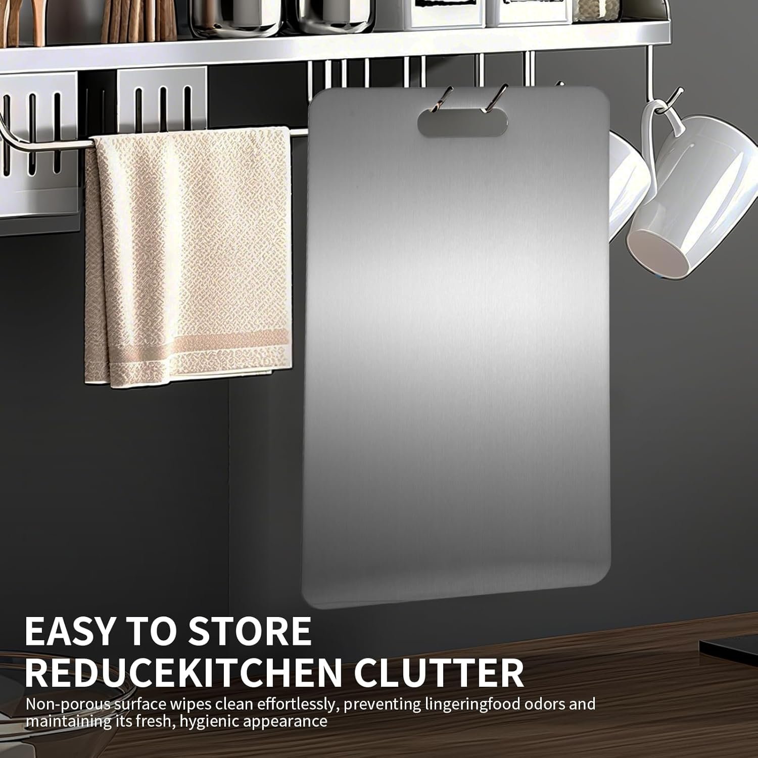 Titanium Kitchen Cutting Board (13.4"x9.1") - Image 7