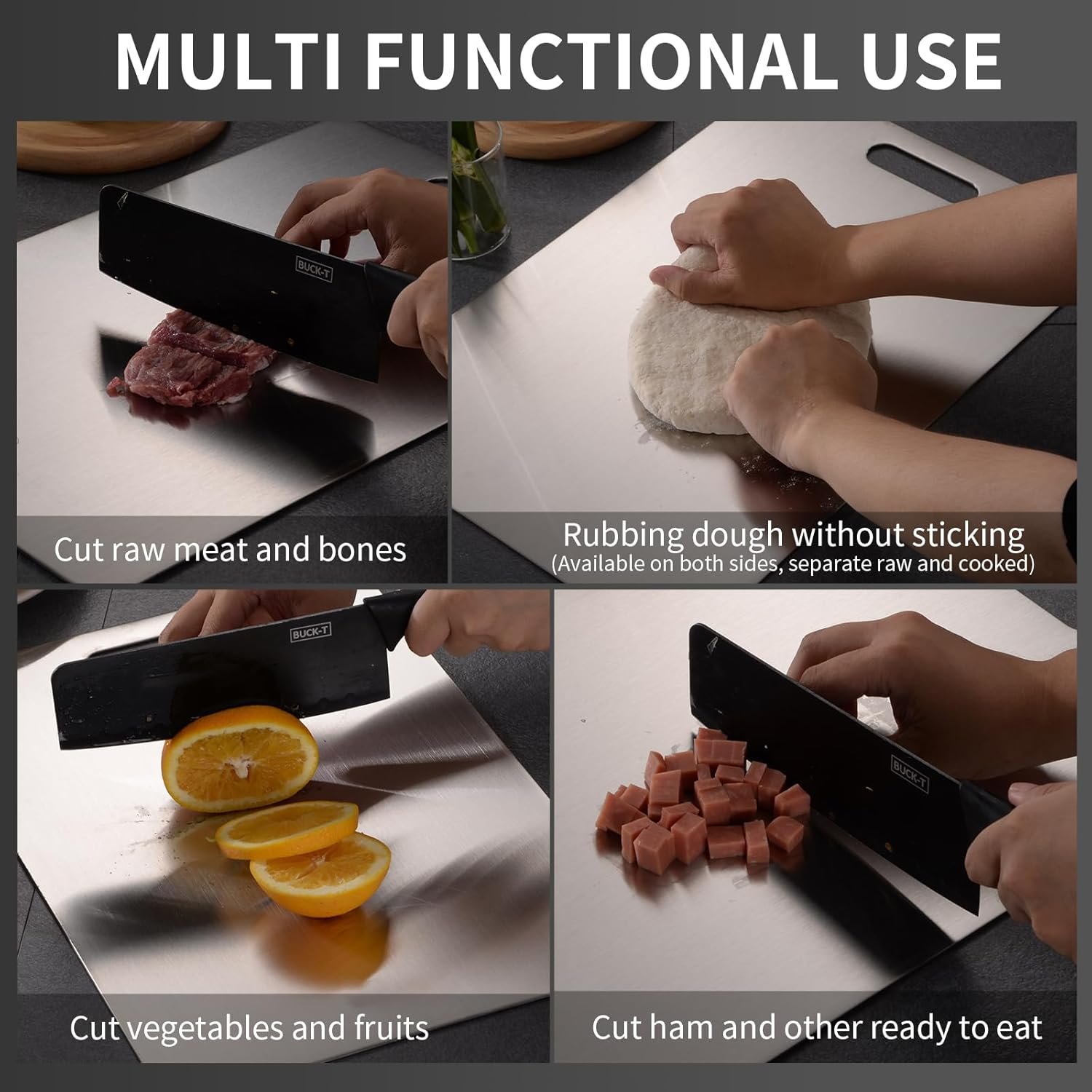 Titanium Kitchen Cutting Board (13.4"x9.1") - Image 8